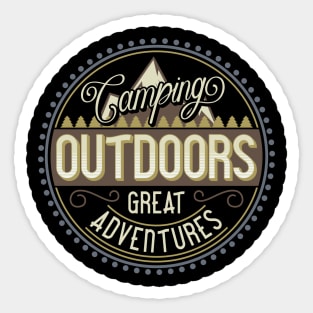 Outdoors Great Adventures Sticker